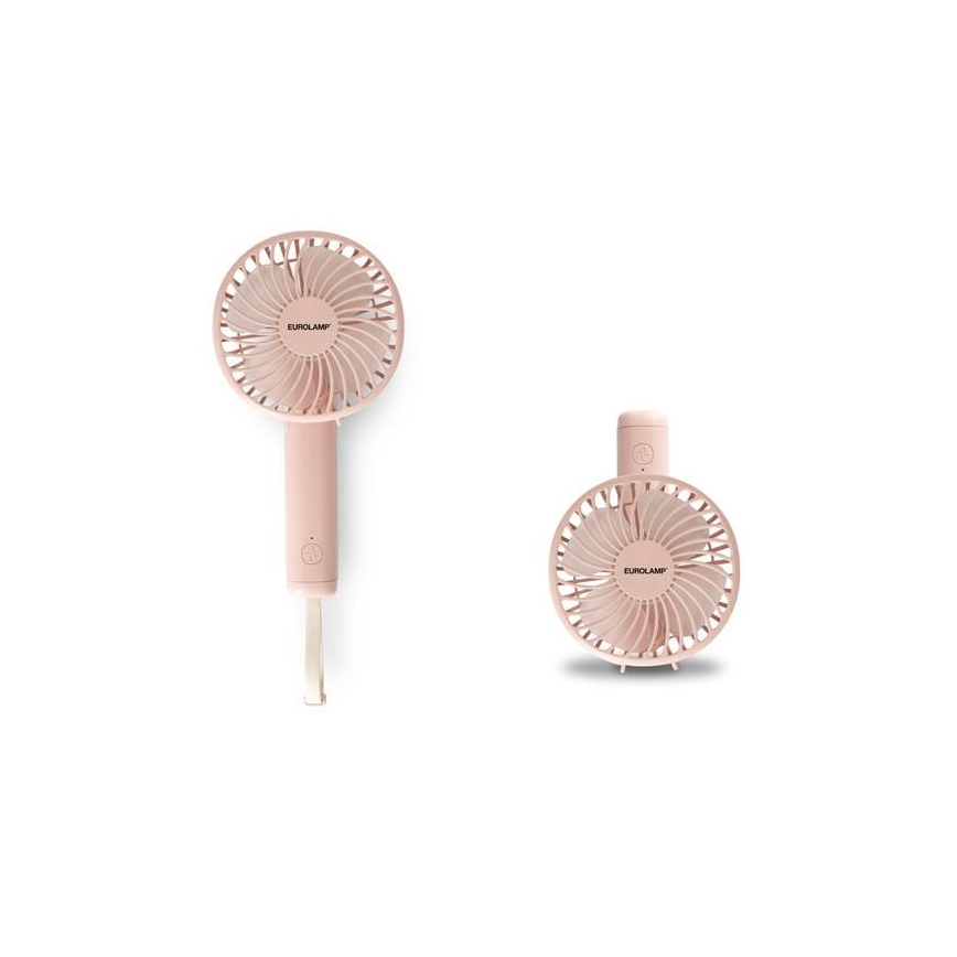 Ventilator de buzunar reîncărcabil 5W/5V 1200 mAh roz