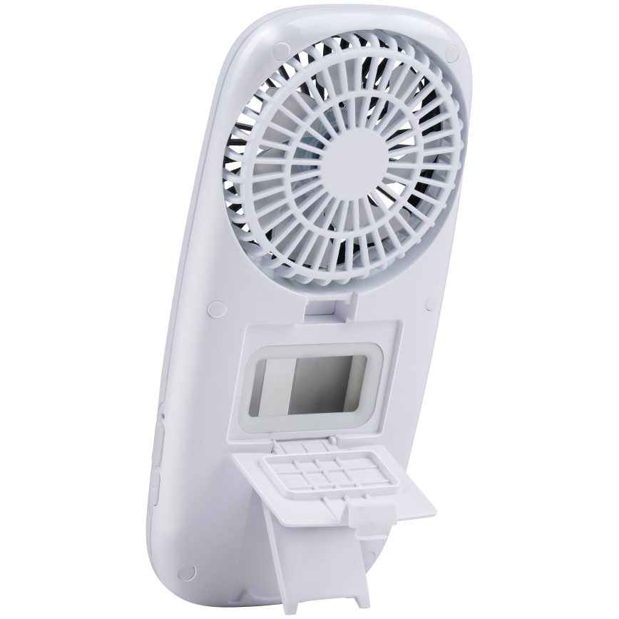 Ventilator de buzunar reîncărcabil cu LED RGB și funcție de nebulizare, 3,7V 1200 mAh
