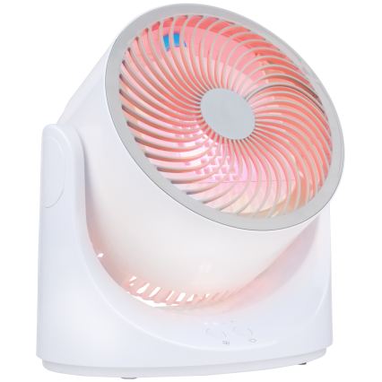 Ventilator de masă LED RGB cu efect de ceață 5V