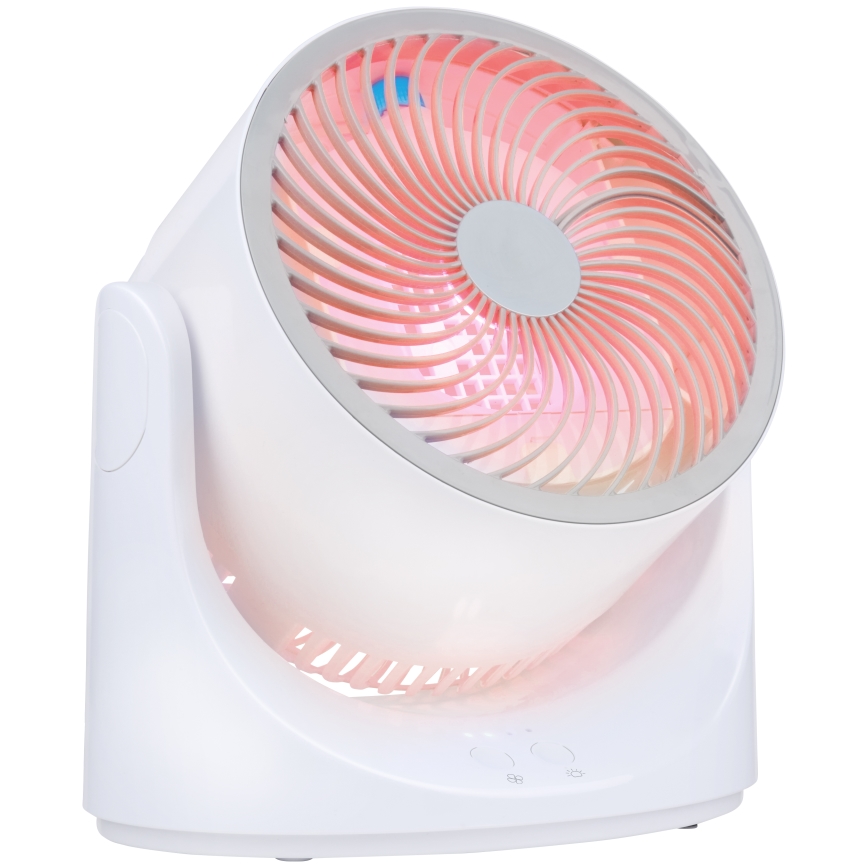 Ventilator de masă LED RGB cu efect de ceață 5V