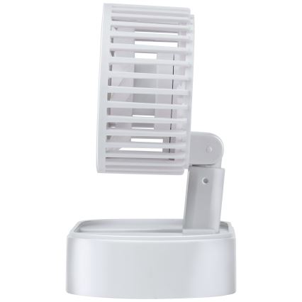 Ventilator de masă reîncărcabil 3,7 V 1200 mAh, alb