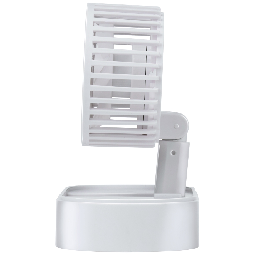 Ventilator de masă reîncărcabil 3,7 V 1200 mAh, alb