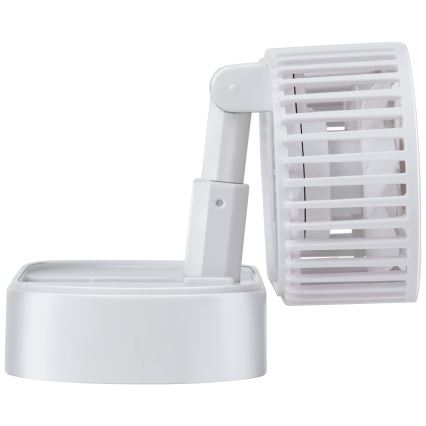 Ventilator de masă reîncărcabil 3,7 V 1200 mAh, alb