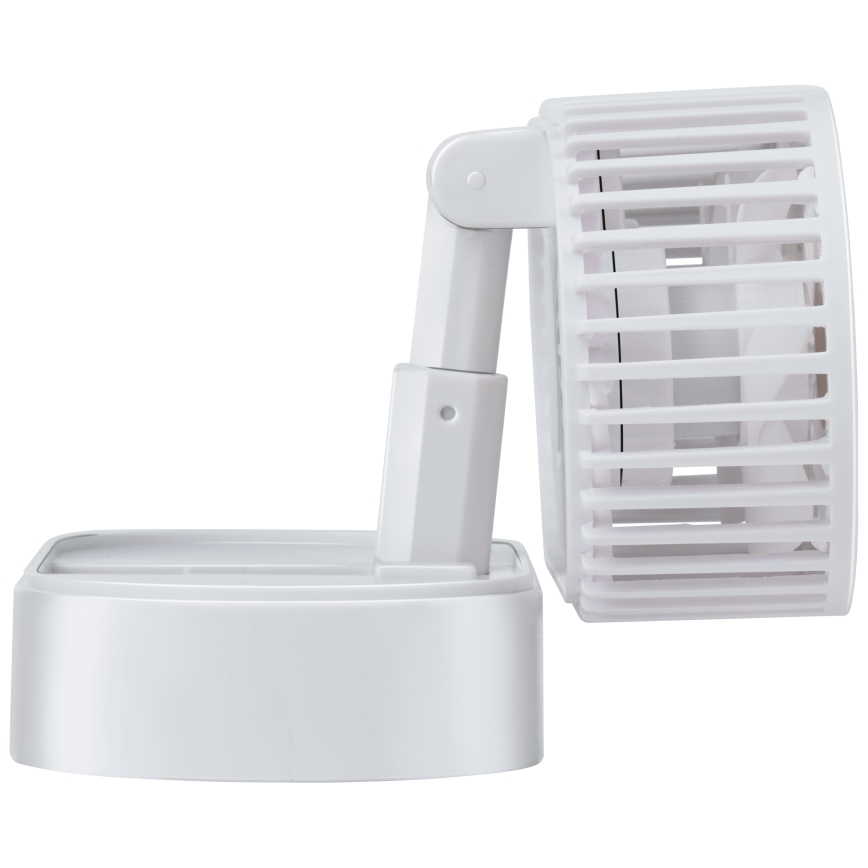 Ventilator de masă reîncărcabil 3,7 V 1200 mAh, alb