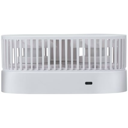 Ventilator de masă reîncărcabil 3,7 V 1200 mAh, alb
