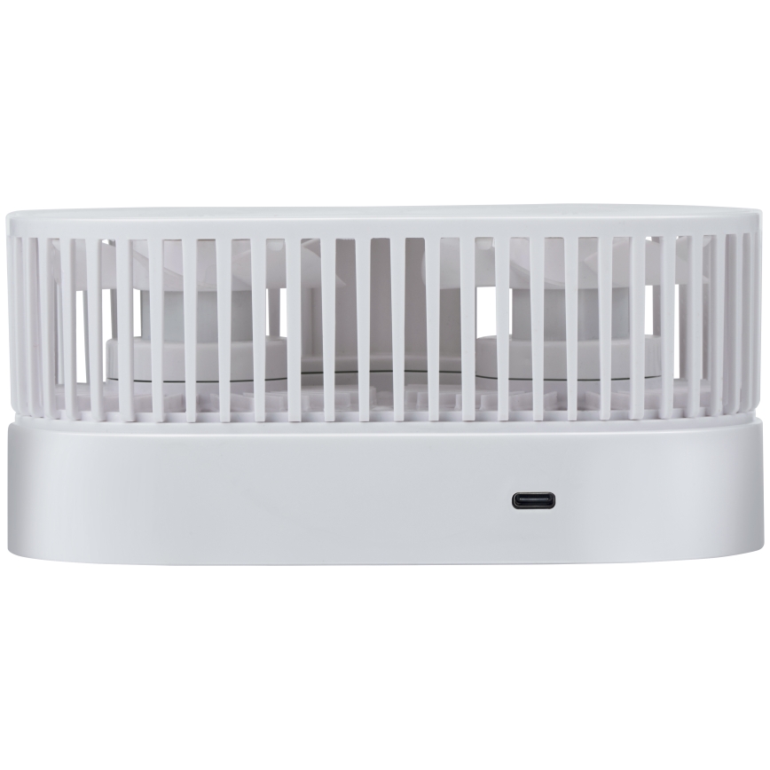 Ventilator de masă reîncărcabil 3,7 V 1200 mAh, alb