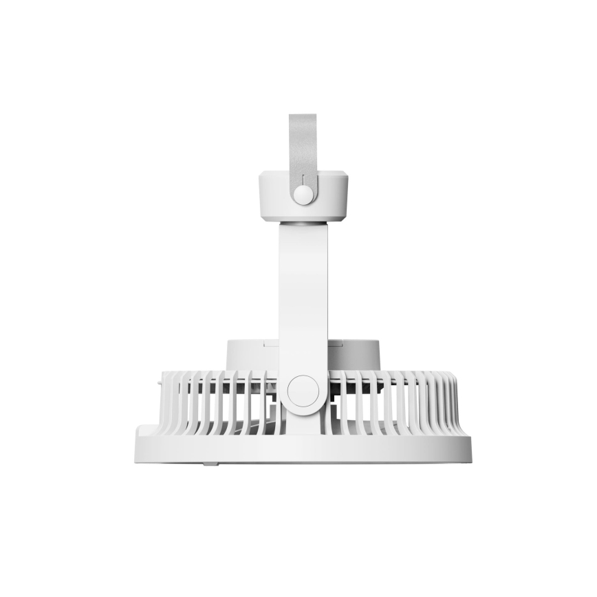 Ventilator de masă reîncărcabil cu iluminare LED 8W/3,7V 2400 mAh alb