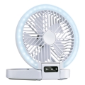 Ventilator de masă reîncărcabil cu LED 3,7V 1200 mAh