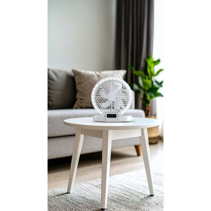 Ventilator de masă reîncărcabil cu LED 3,7V 1200 mAh