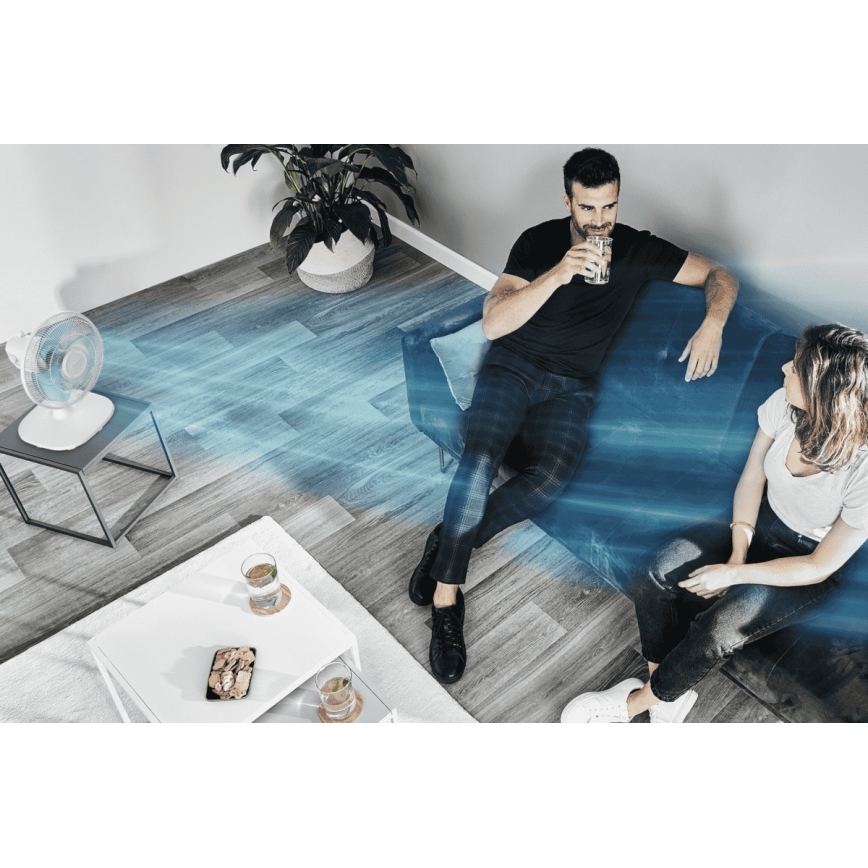 Ventilator de masă Rowenta ESSENTIAL 28W/230V d. 25 cm alb