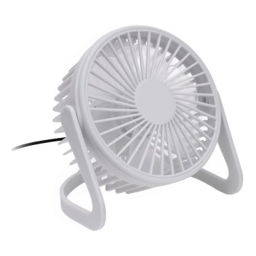 Ventilator de masă USB d. 15 cm alb
