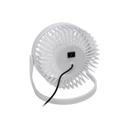 Ventilator de masă USB d. 15 cm alb