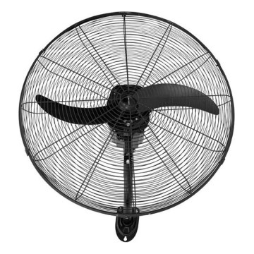 Ventilator de perete 115 W/230 V, diametru 66 cm, negru, cu telecomandă