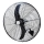 Ventilator de perete 180W/230V, diametru 66 cm, negru, cu telecomandă
