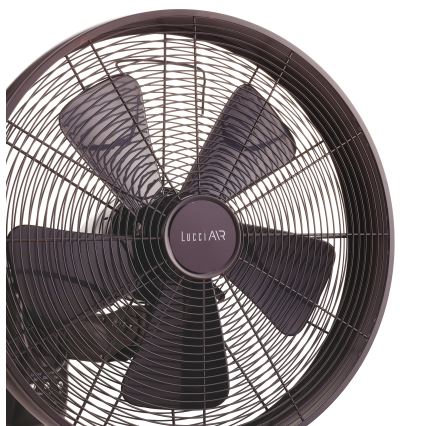 Ventilator de perete Lucci air 213125 BREEZE 55W/230V negru/maro + telecomandă