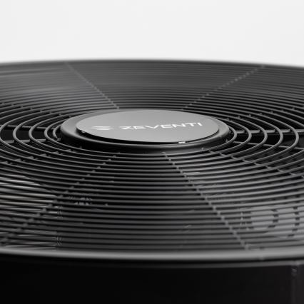Ventilator de perete ZEVENTI FREEZE negru + telecomandă