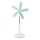 Ventilator de podea 15W/230V 100 cm alb/verde