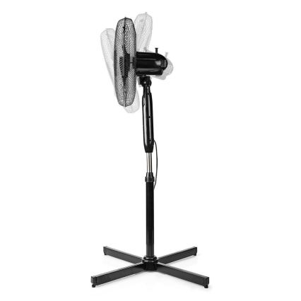 Ventilator de podea 40W/230V negru + telecomandă