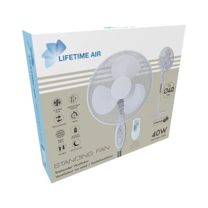 Ventilator de podea 45W/230V, Ø 40 cm, alb