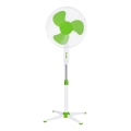 Ventilator de podea 60 W/230 V, Ø 40 cm, alb/verde