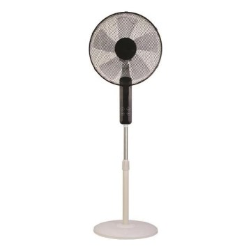 Ventilator de podea 60W/230V 135 cm alb/negru + telecomandă