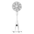 Ventilator de podea cu efect de ceață 50W/230V 126 cm alb + telecomandă