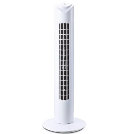 Ventilator de podea cu temporizator 45W/230V alb