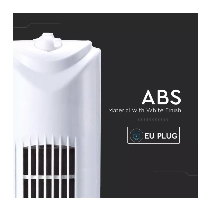 Ventilator de podea cu temporizator 45W/230V alb