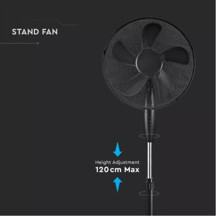 Ventilator de podea diam. 43 cm 55W/230V negru