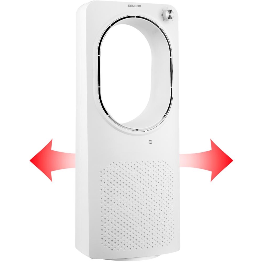 Ventilator de podea fără palete Sencor 50W/230V alb