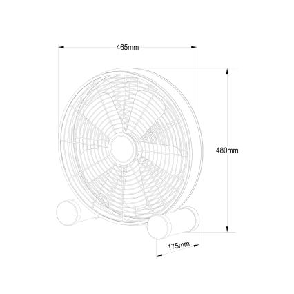 Ventilator de podea Lucci Air 213123EU BREEZE maro