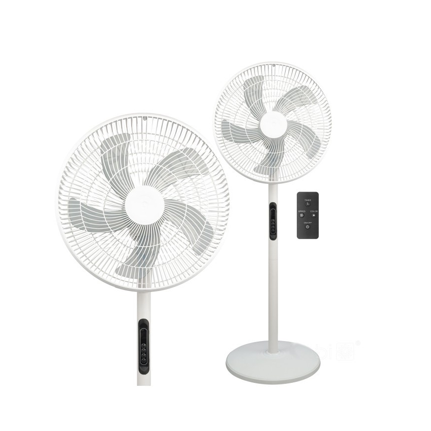 Ventilator de podea VIENTO-R 40W/230V, alb, cu telecomandă