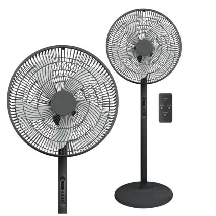 Ventilator de podea VIENTO-R 40W/230V negru + telecomandă