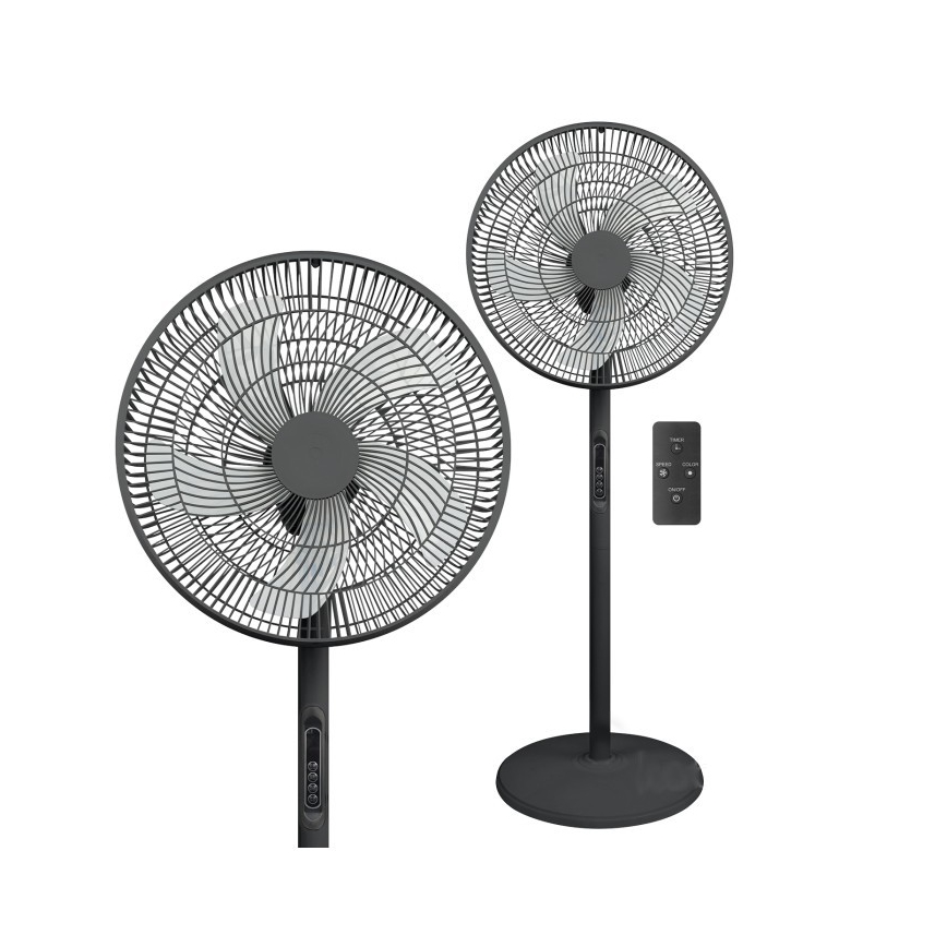 Ventilator de podea VIENTO-R 40W/230V negru + telecomandă