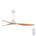 Ventilator de tavan d. 132 cm bej/alb + telecomandă