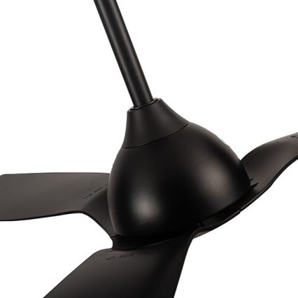 Ventilator de tavan d. 132 cm IP44 negru + telecomandă