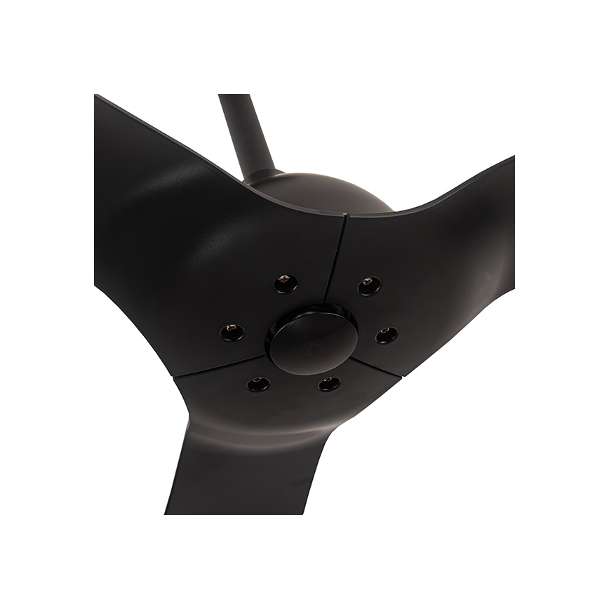 Ventilator de tavan d. 132 cm IP44 negru + telecomandă