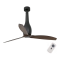 Ventilator de tavan FARO 32004 ETERFAN negru/maro d. 128 cm + telecomandă
