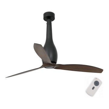 Ventilator de tavan FARO 32004 ETERFAN negru/maro d. 128 cm + telecomandă