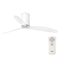 Ventilator de tavan FARO 32039 MINI TUBE VENTIL transparent d. 128 cm + telecomandă