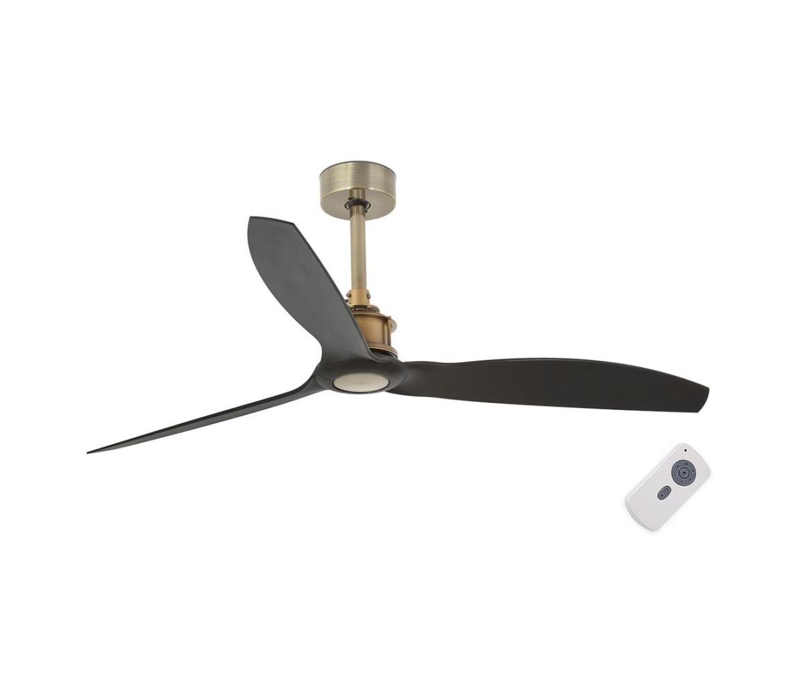 FARO 33417 - Ventilator de tavan JUST FAN negru/auriu