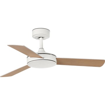 Ventilator de tavan FARO 33603DCWT MINI MALLORCA S maro/alb d. 106 cm Wi-Fi Tuya + telecomandă