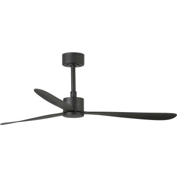 Ventilator de tavan FARO 33761WT AMELIA L negru d. 132 cm Wi-Fi Tuya + telecomandă