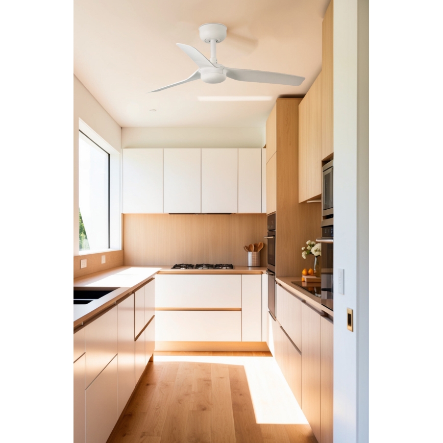 Ventilator de tavan FARO 33820WP MINI PUNT S alb d. 90 cm SMART + telecomandă