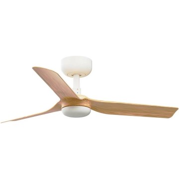 Ventilator de tavan FARO 33821WT MINI PUNT S maro/alb d. 90 cm Wi-Fi Tuya + remote control