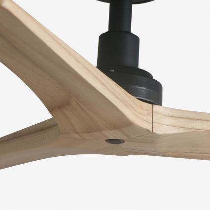 Ventilator de tavan FARO 34284 KLIM S maro/negru d. 92,5 cm + telecomandă