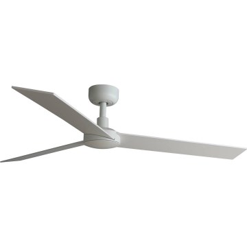 Ventilator de tavan FARO 34297WT RUDDER L alb/bej d. 132 cm Wi-Fi Tuya + telecomandă