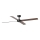 Ventilator de tavan FARO 34356 RUDDER L maro/negru d. 132 cm + telecomandă