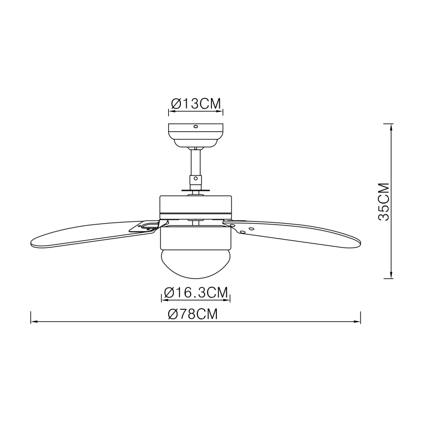 Ventilator de tavan Globo 1xE14/60W/230V