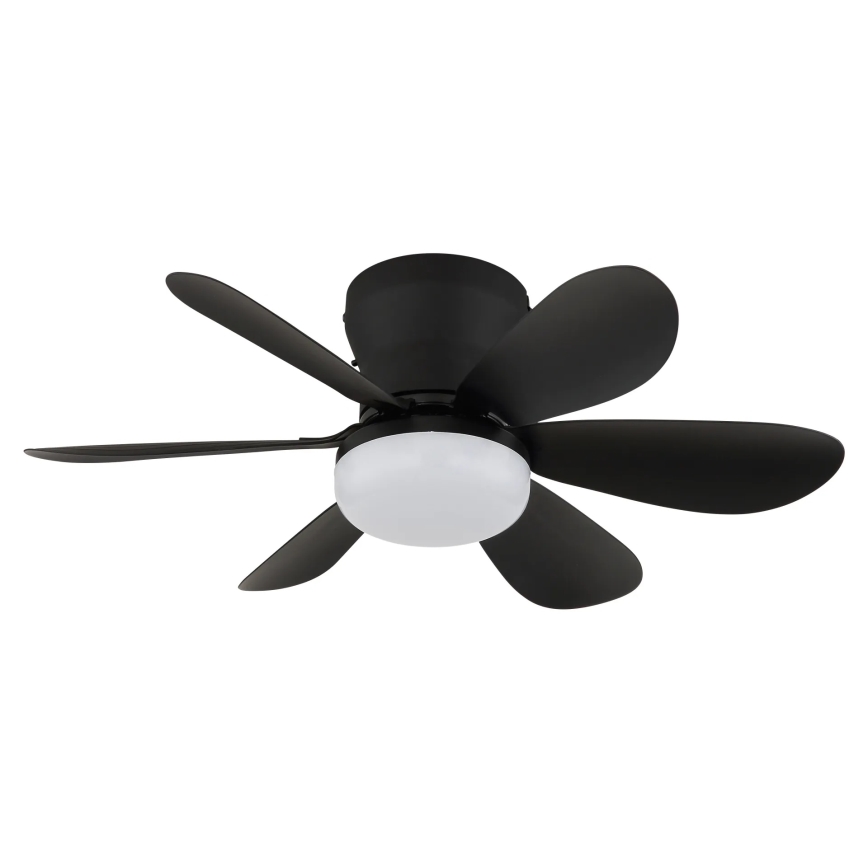Globo - Ventilator de tavan cu LED dimabil, 5W/230V, 2700-6500K, negru, cu telecomandă